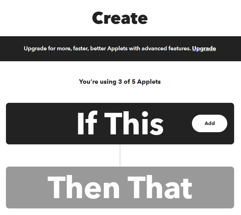 Create a new applet